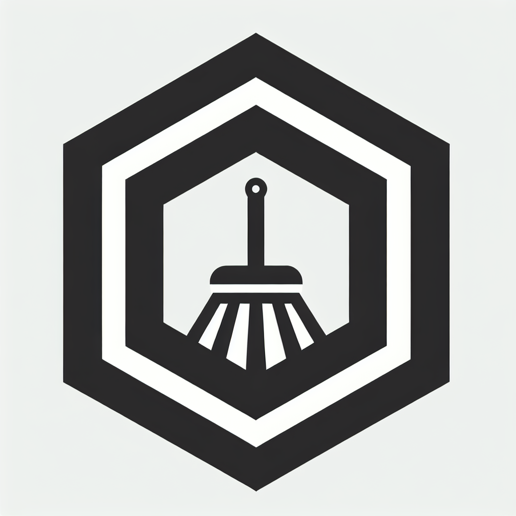 Hexagon Broom Logo