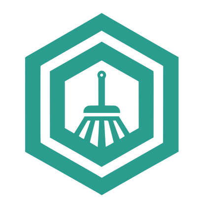 Hexagon Broom Logo #2A9D8F