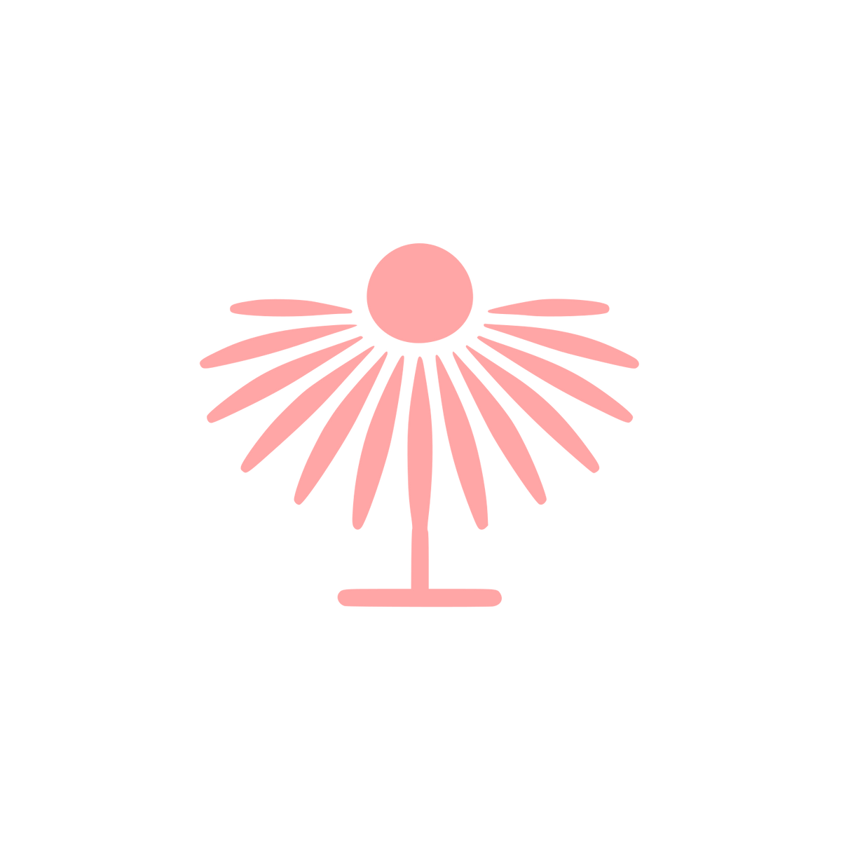 Sunflower Logo Design #ffa6a6