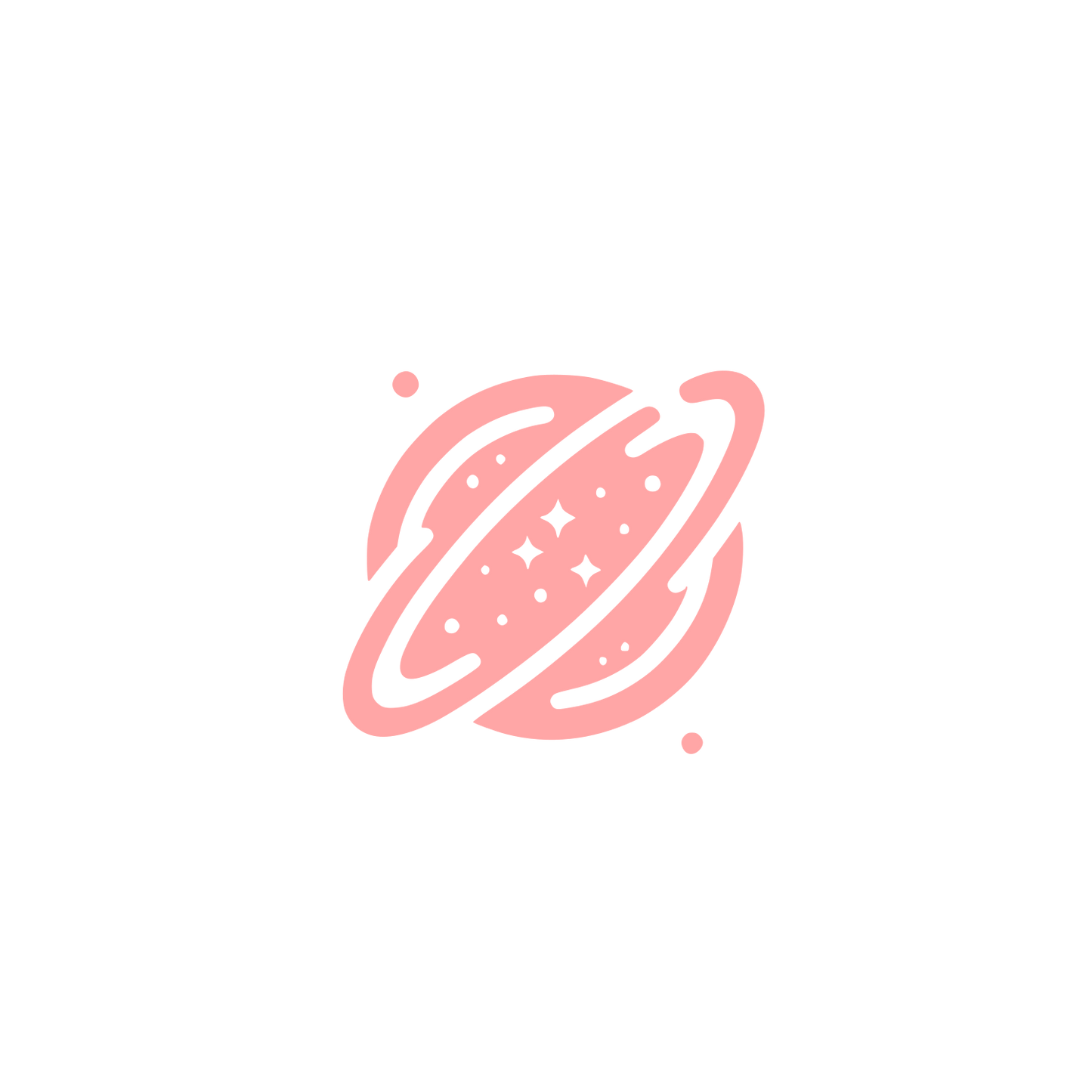 Space Theme Logo #ffa6a6