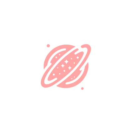 Space Theme Logo #ffa6a6