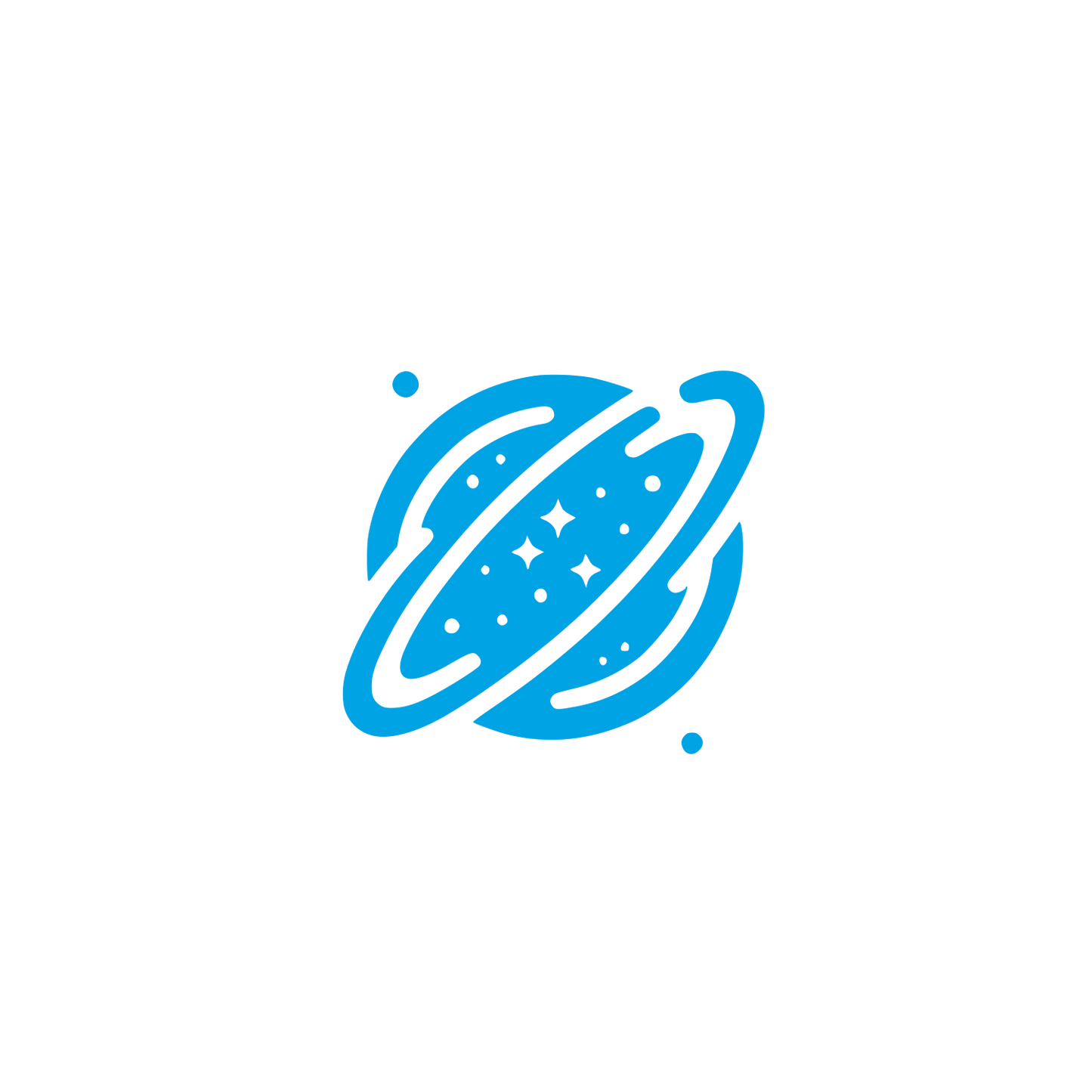Space Theme Logo #00a3e4