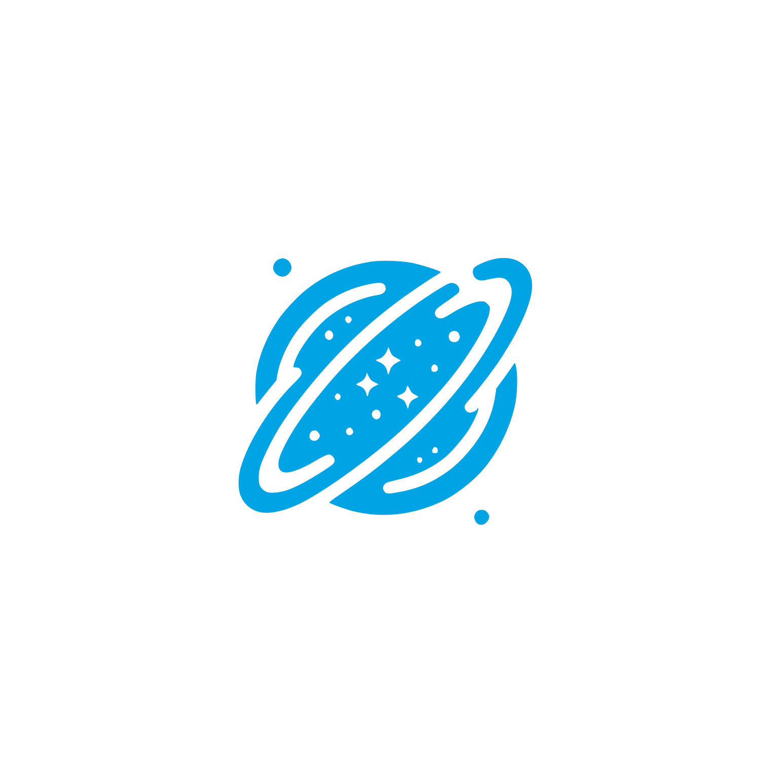 Space Theme Logo #00a3e4