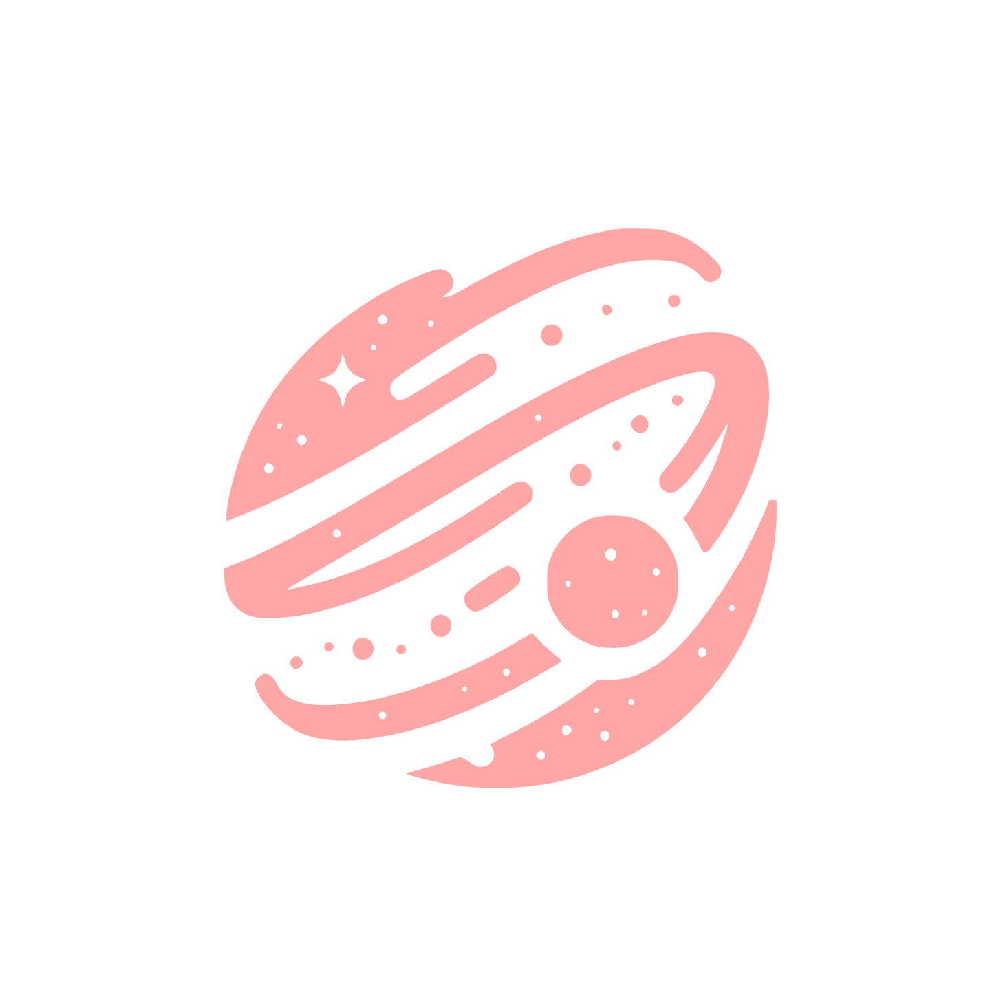 Space Themed Logo #ffa6a6