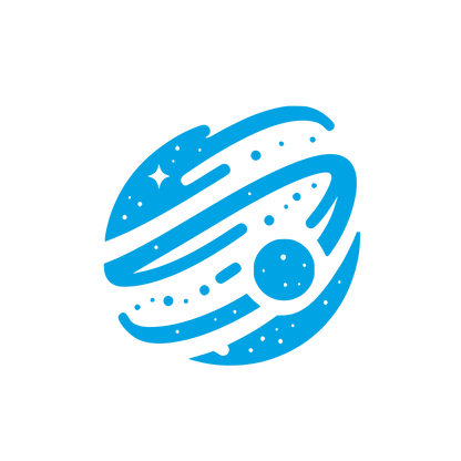 Space Themed Logo #00a3e4