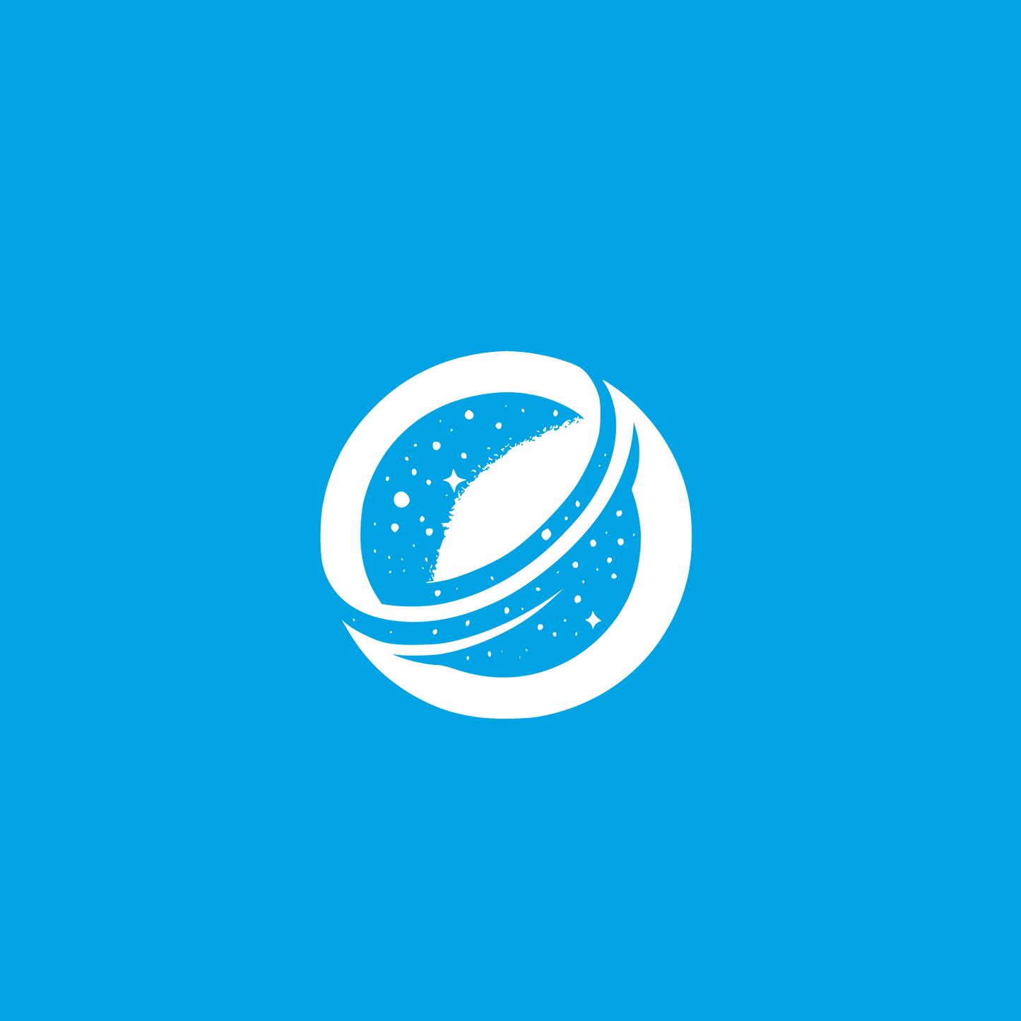 Cosmic Space Logo #00a3e4