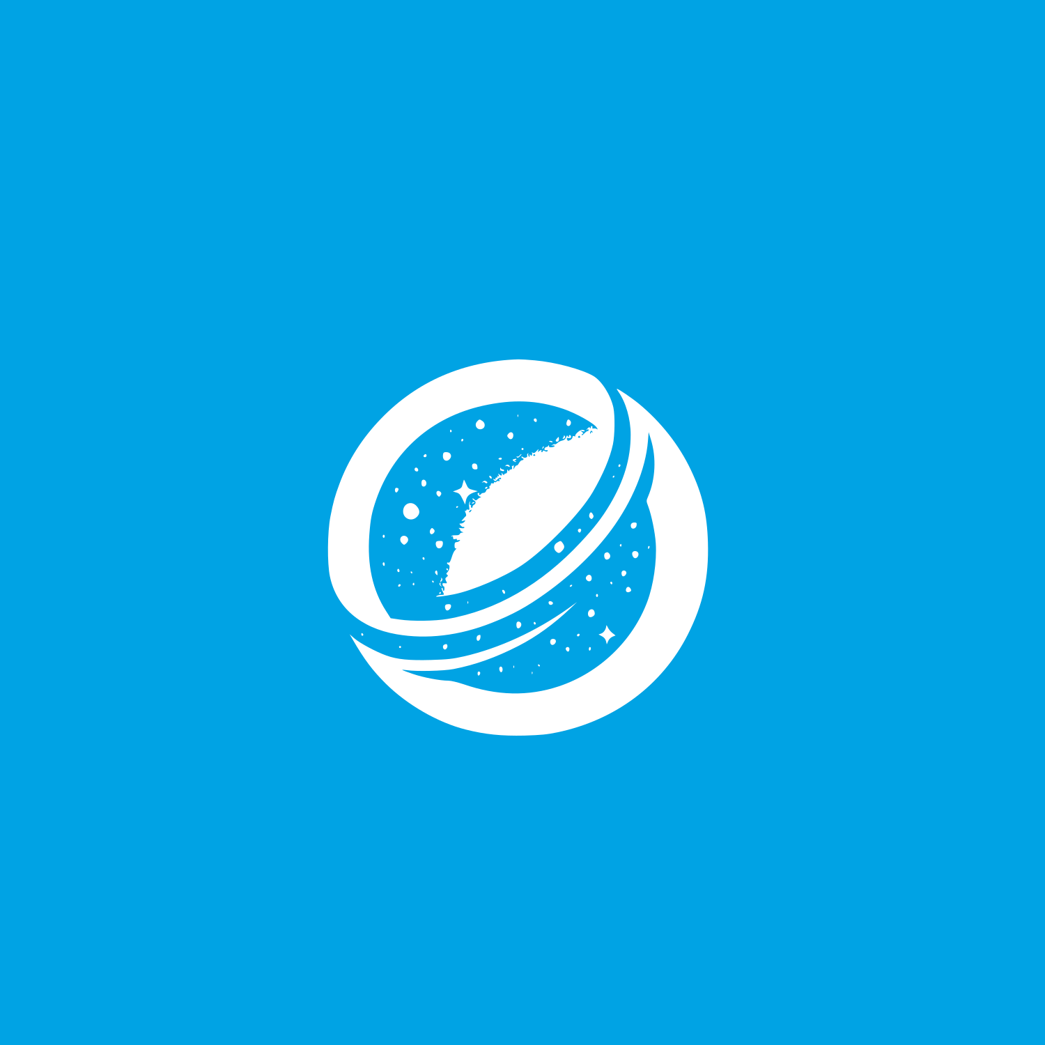 Cosmic Space Logo #00a3e4