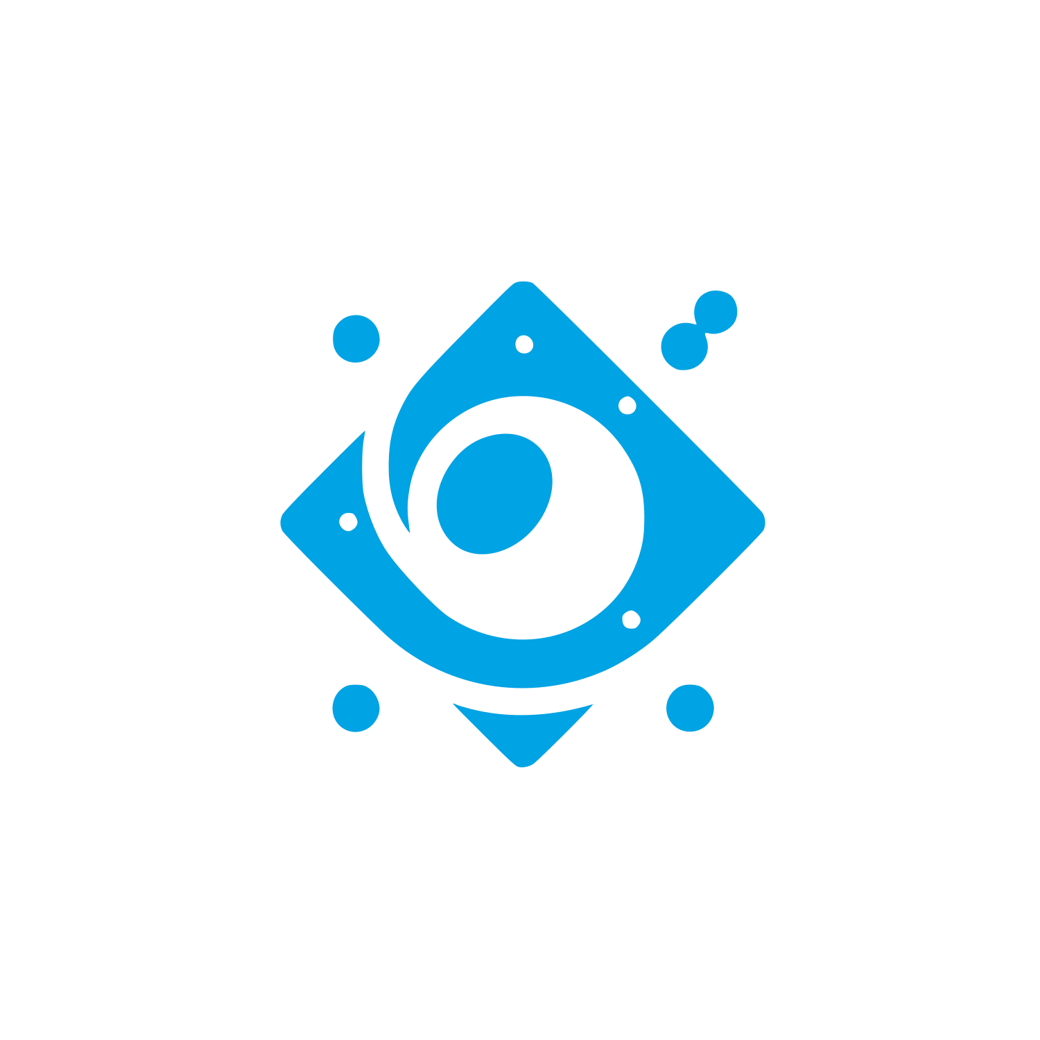 Eye Cosmos Badge #00a3e4