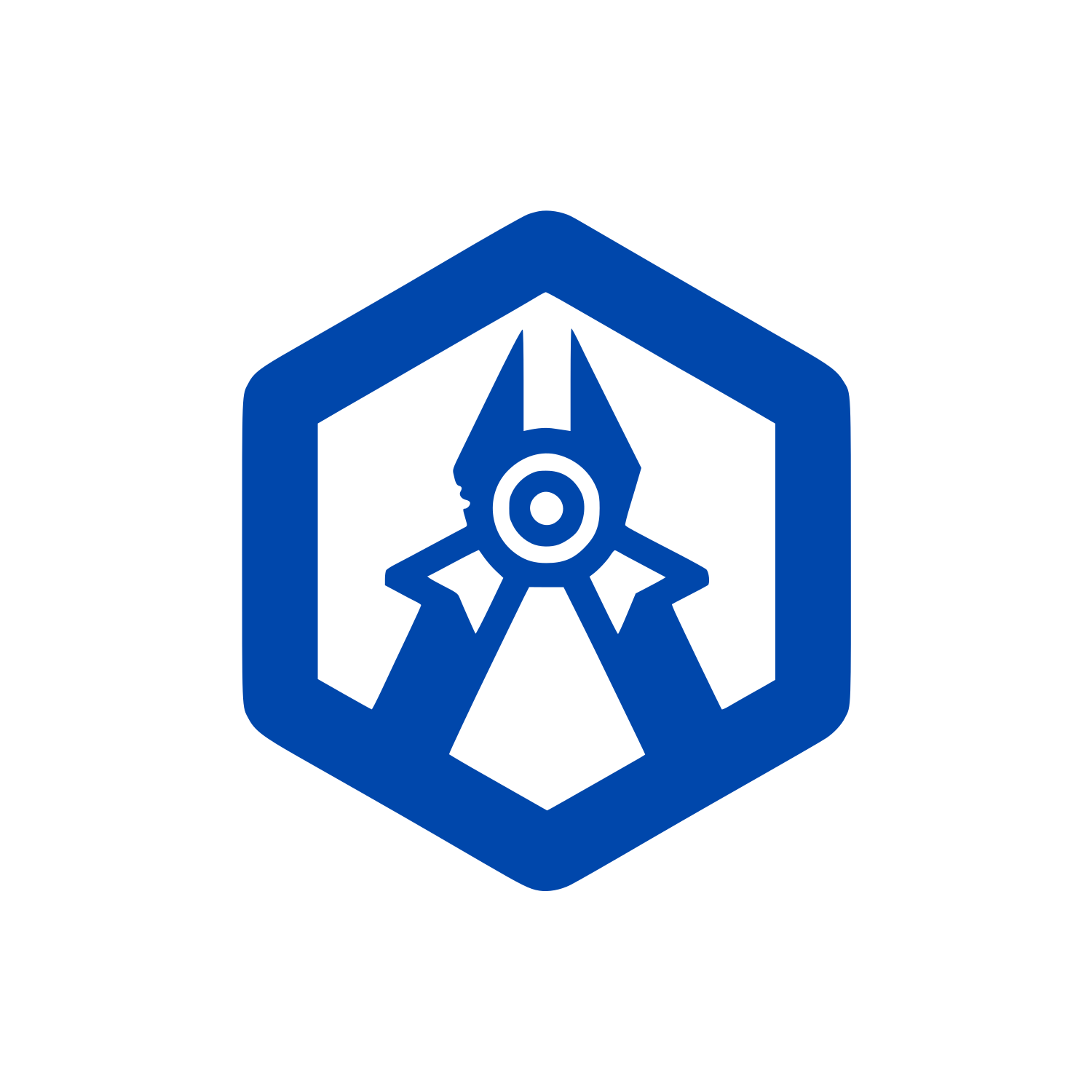 Hexagon Pliers Logo #0047AB