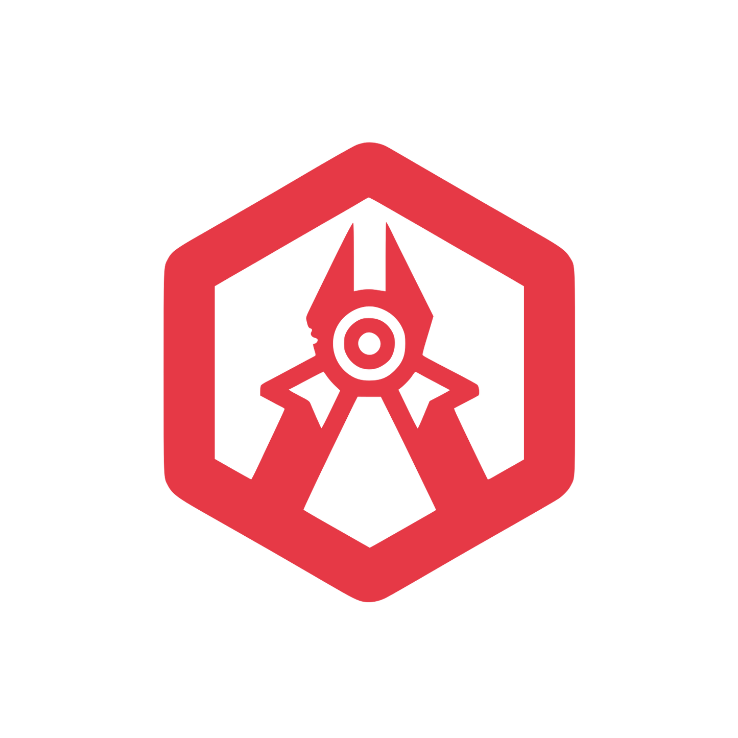 Hexagon Pliers Logo #E63946