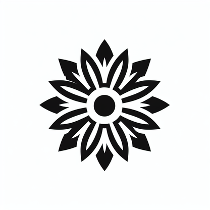 Black Floral Logo