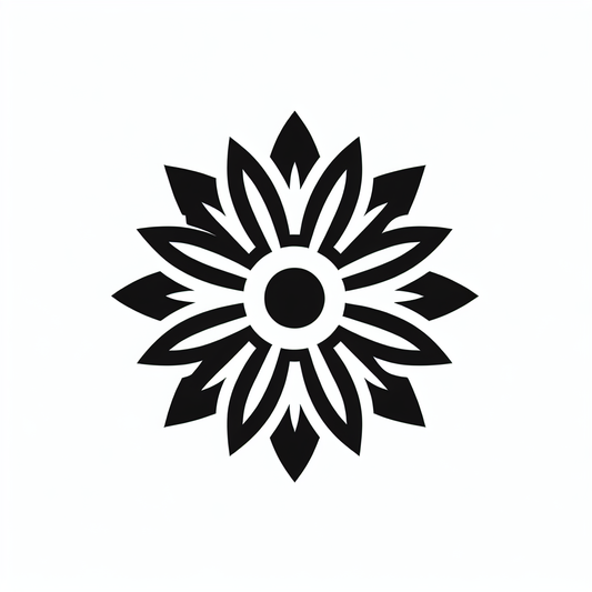Black Floral Logo