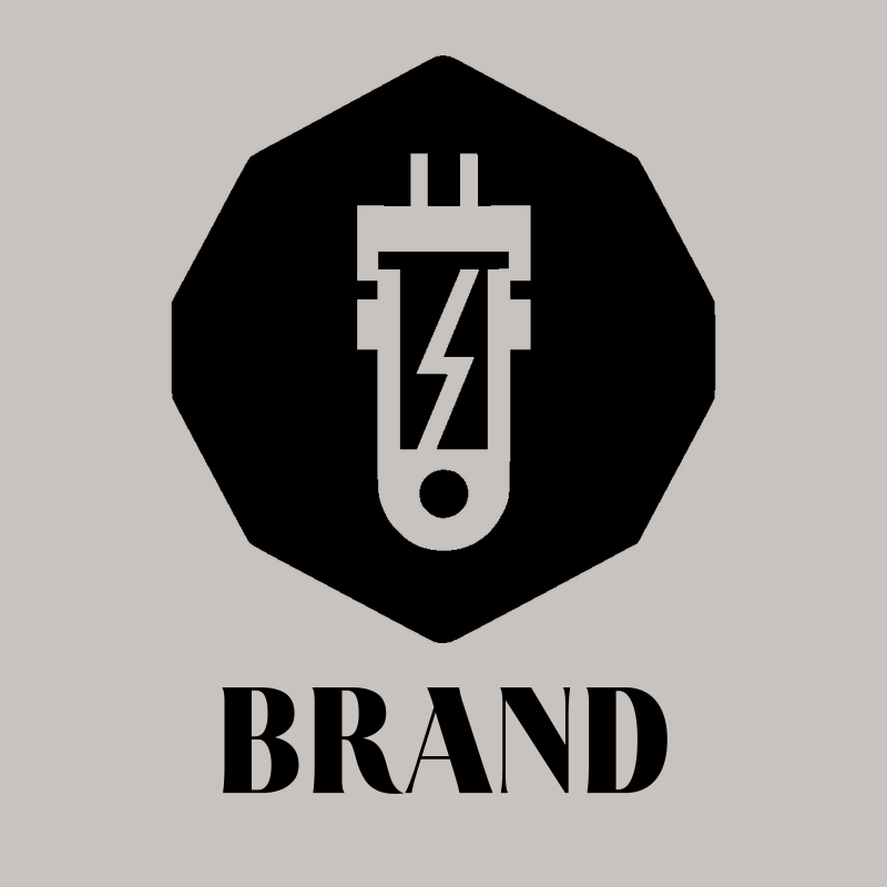 Lightning Bolt Octagon Logo preview
