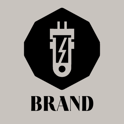 Lightning Bolt Octagon Logo preview