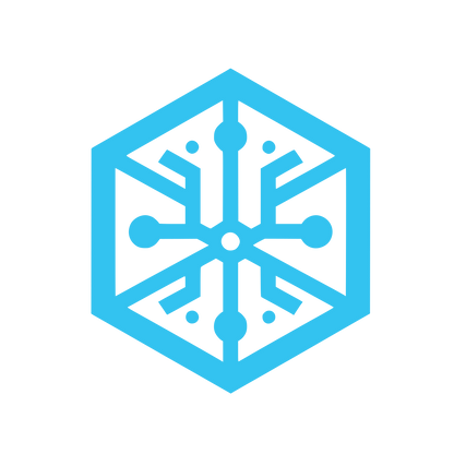 Circuit Hexagon Logo #33C3F0