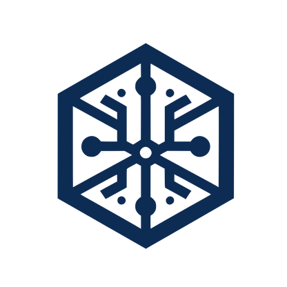 Circuit Hexagon Logo #0D2C54