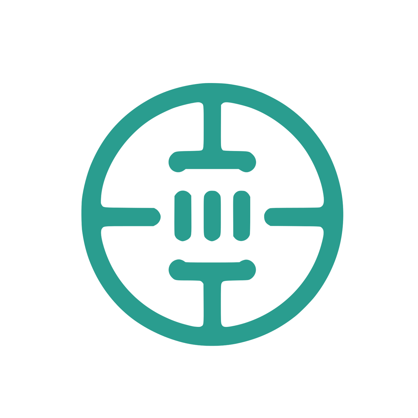 Circuit Ring Tech Logo #2A9D8F