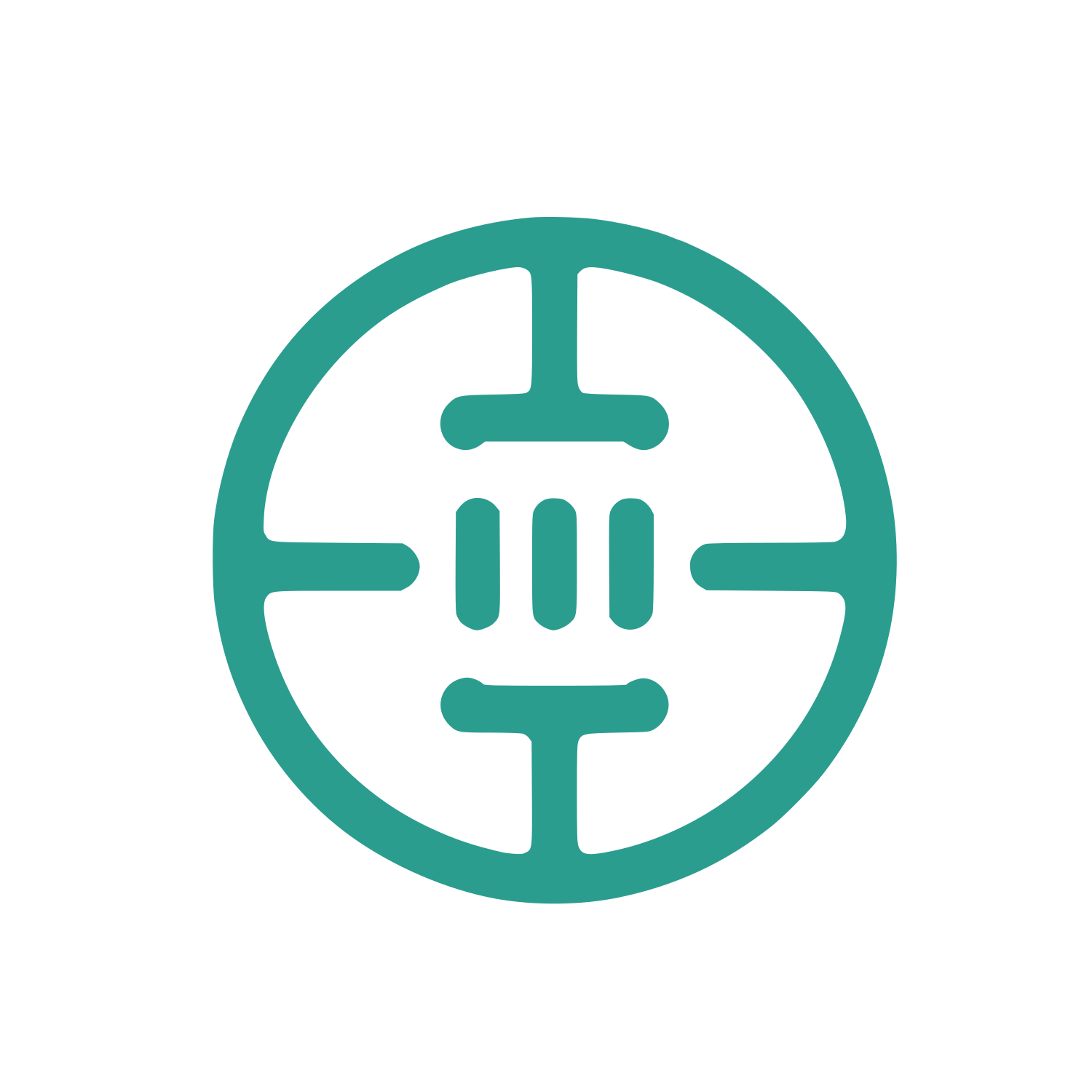 Circuit Ring Tech Logo #2A9D8F