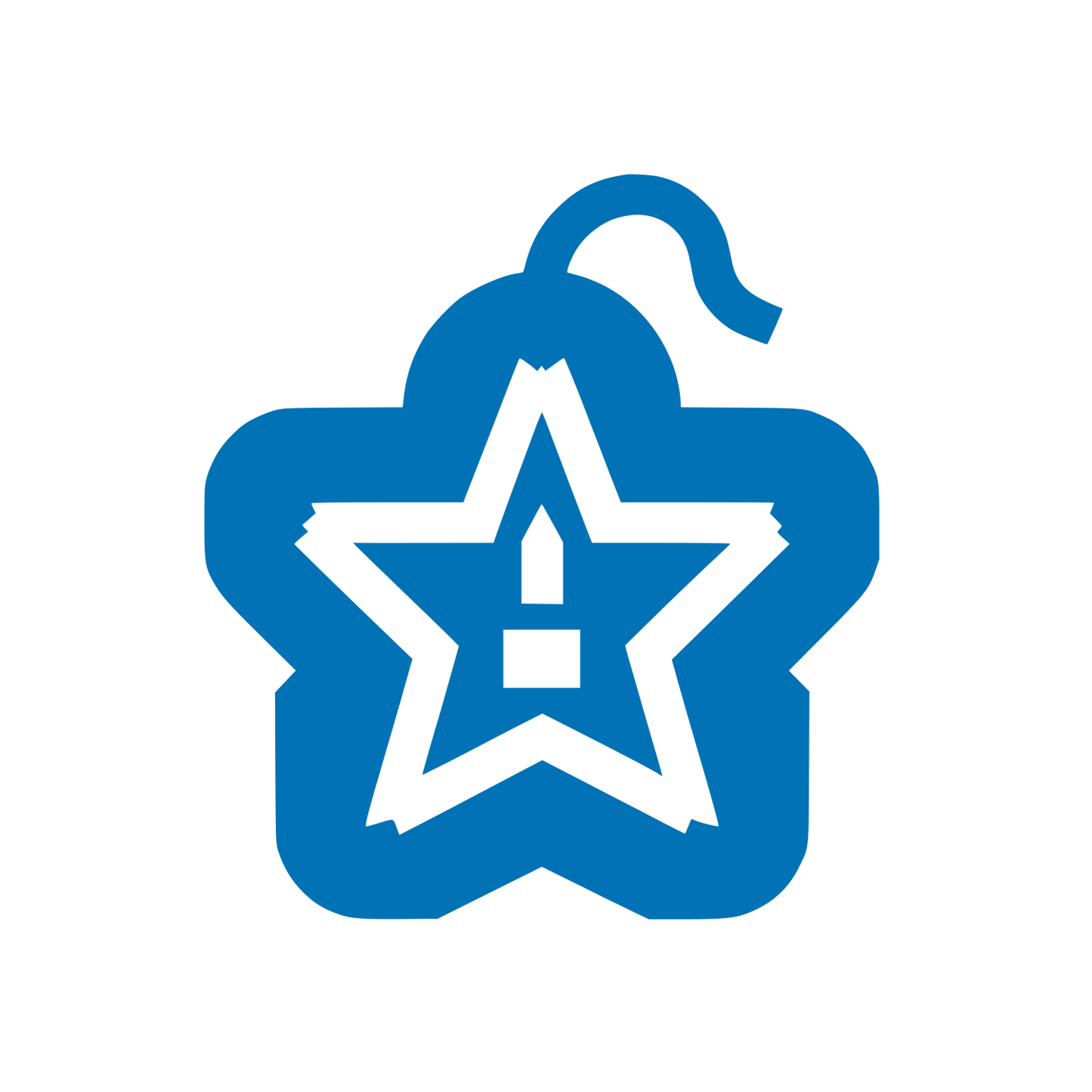 Star in Cloud Logo #0072B5