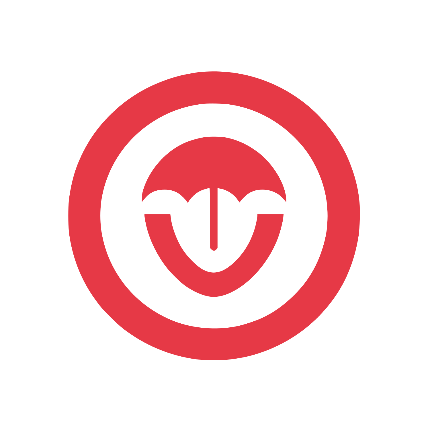 Umbrella Circle Logo #E63946