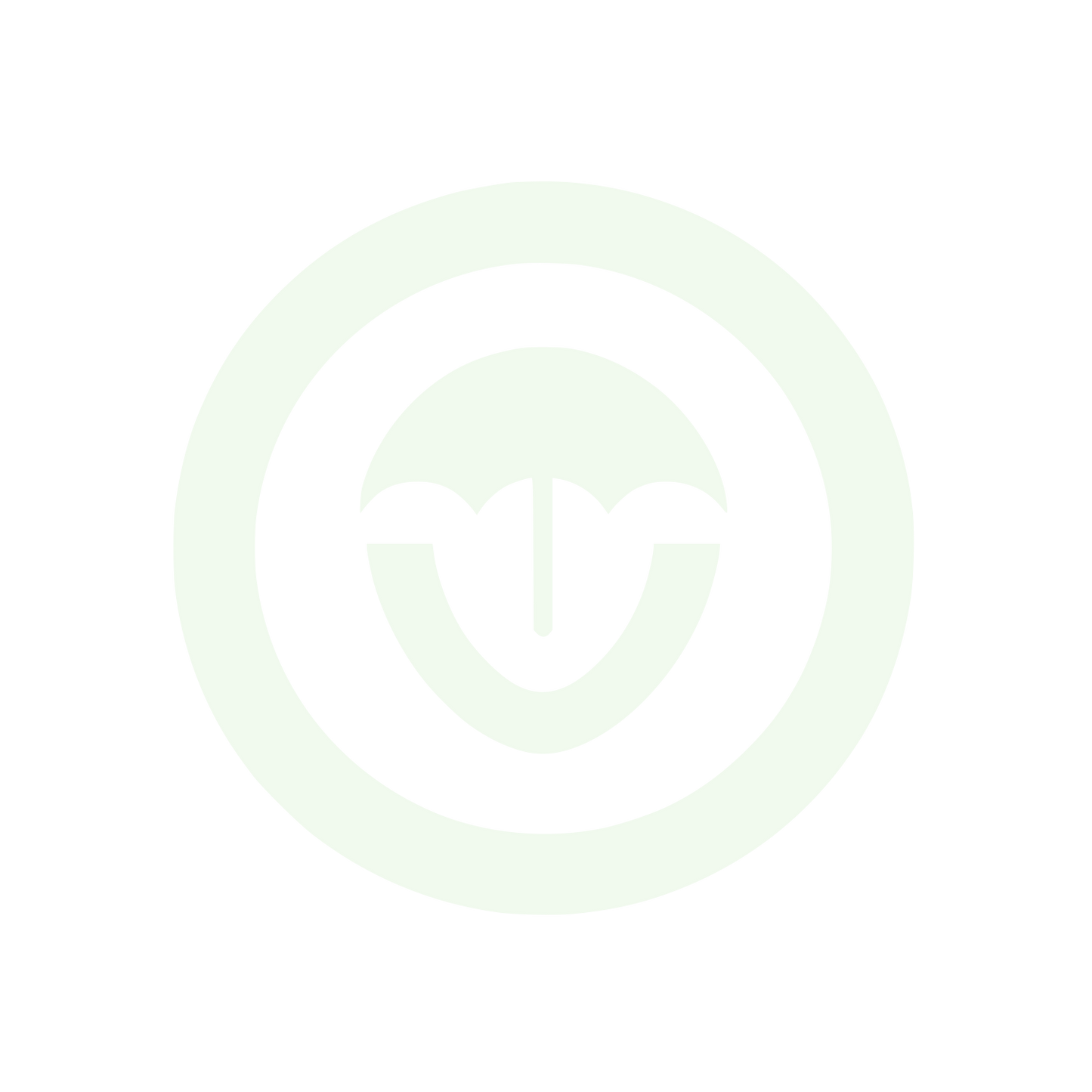 Umbrella Circle Logo #F1FAEE