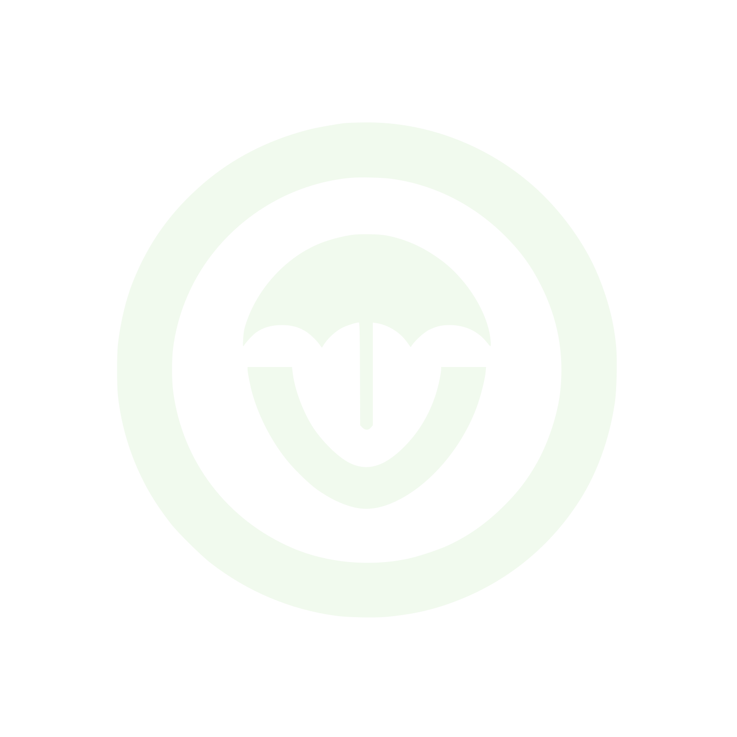 Umbrella Circle Logo #F1FAEE