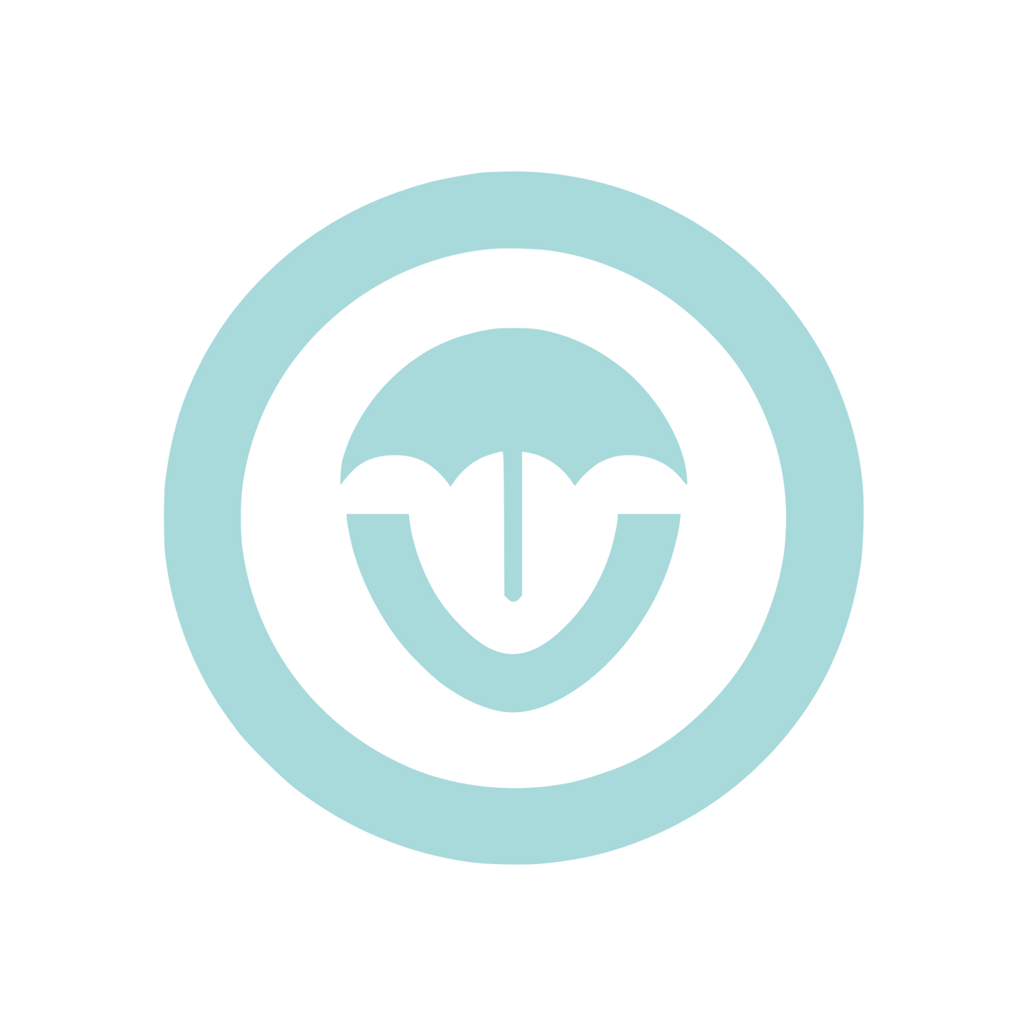 Umbrella Circle Logo #A8DADC