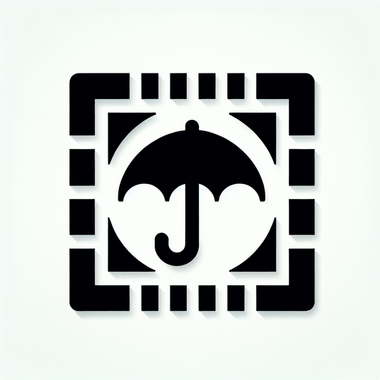 Umbrella in Square Logo