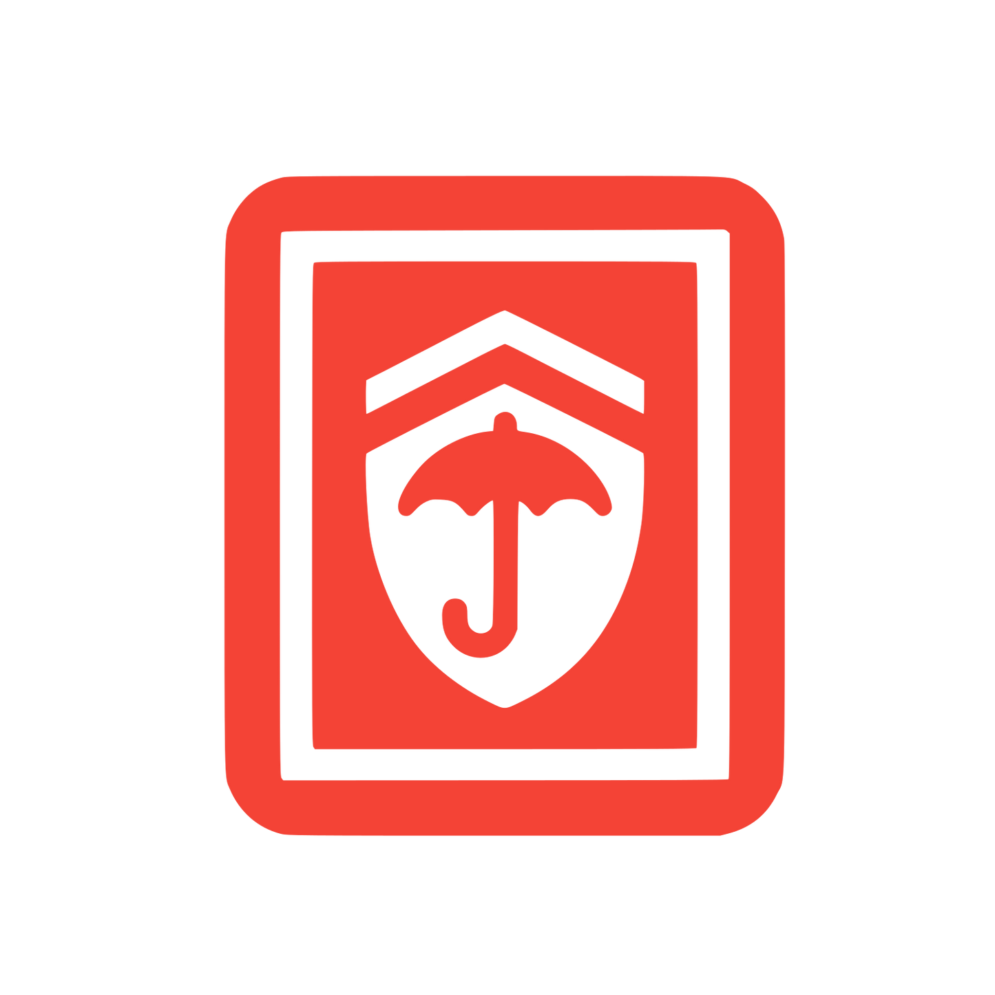 Shield Umbrella Protection Logo #F44336