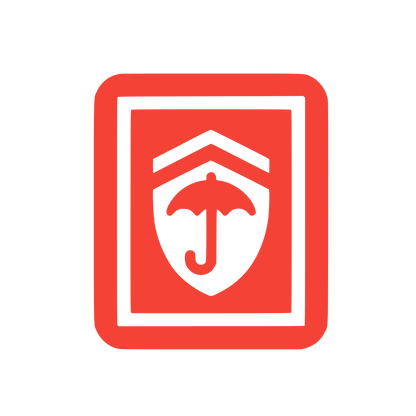 Shield Umbrella Protection Logo #F44336