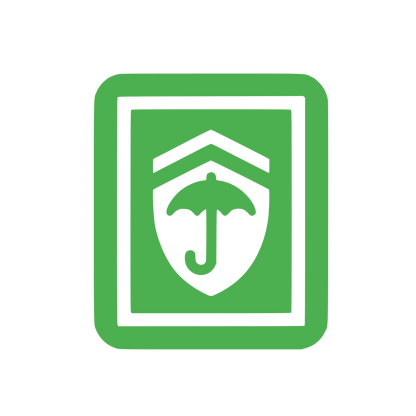 Shield Umbrella Protection Logo #4CAF50