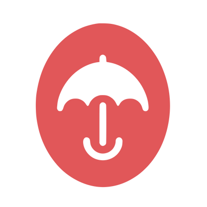 Smiling Umbrella Face Logo #E15759