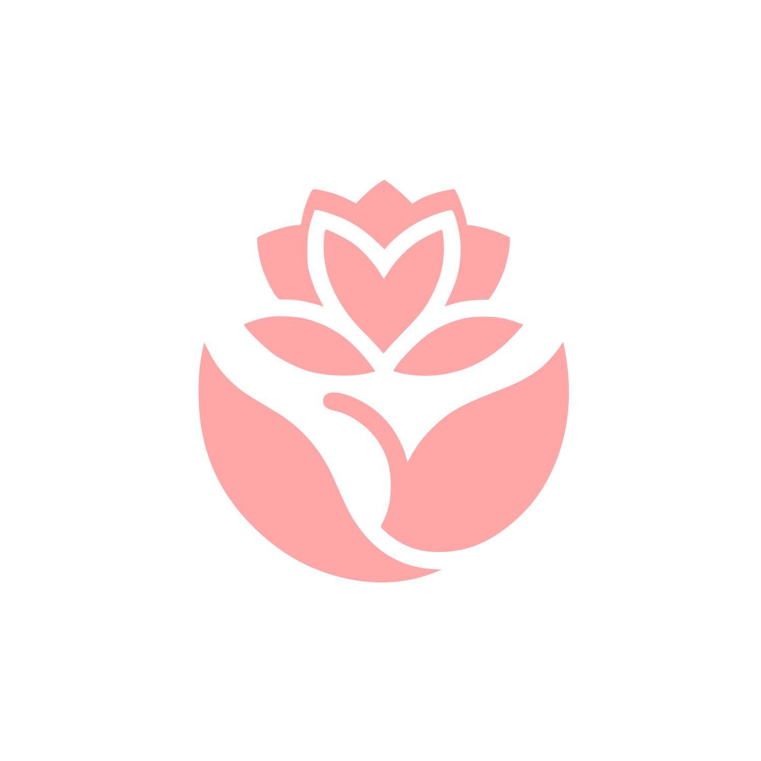Floral Nature Logo #ffa6a6