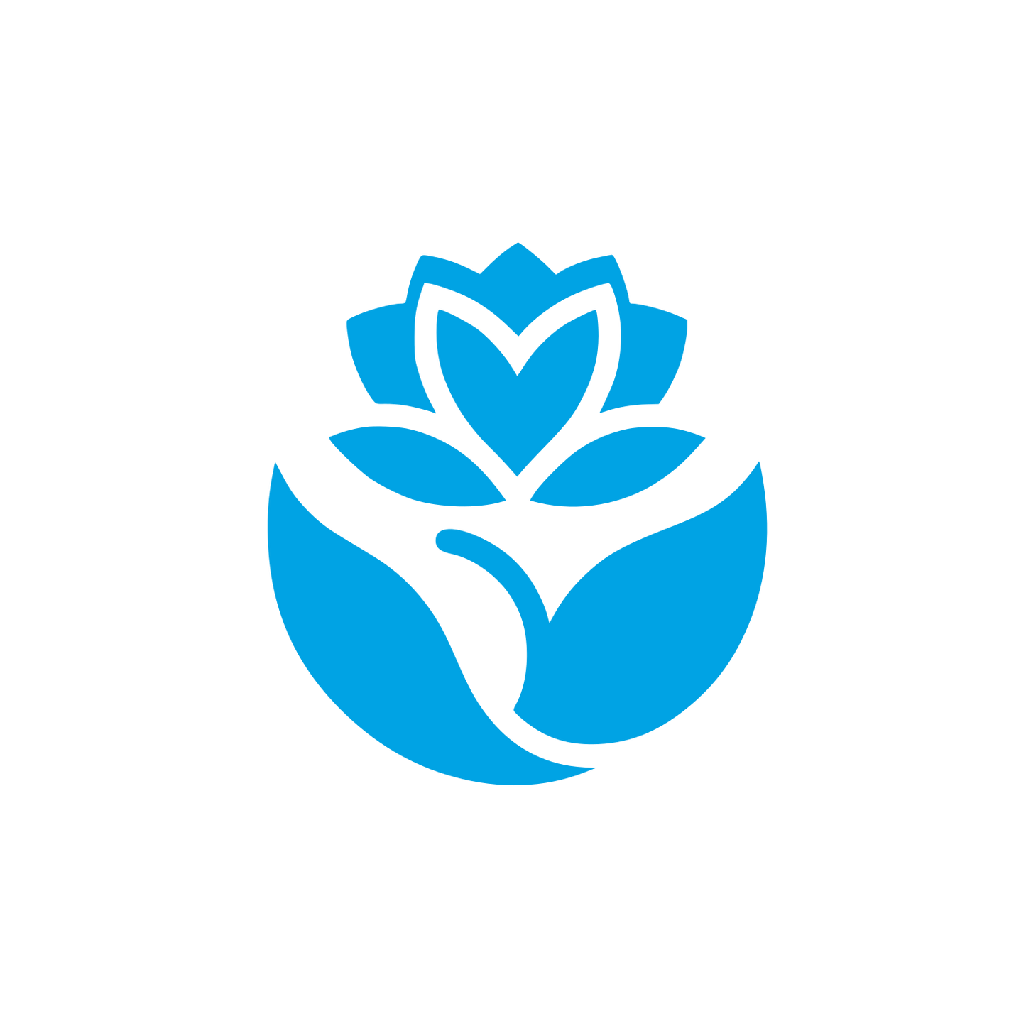 Floral Nature Logo #00a3e4
