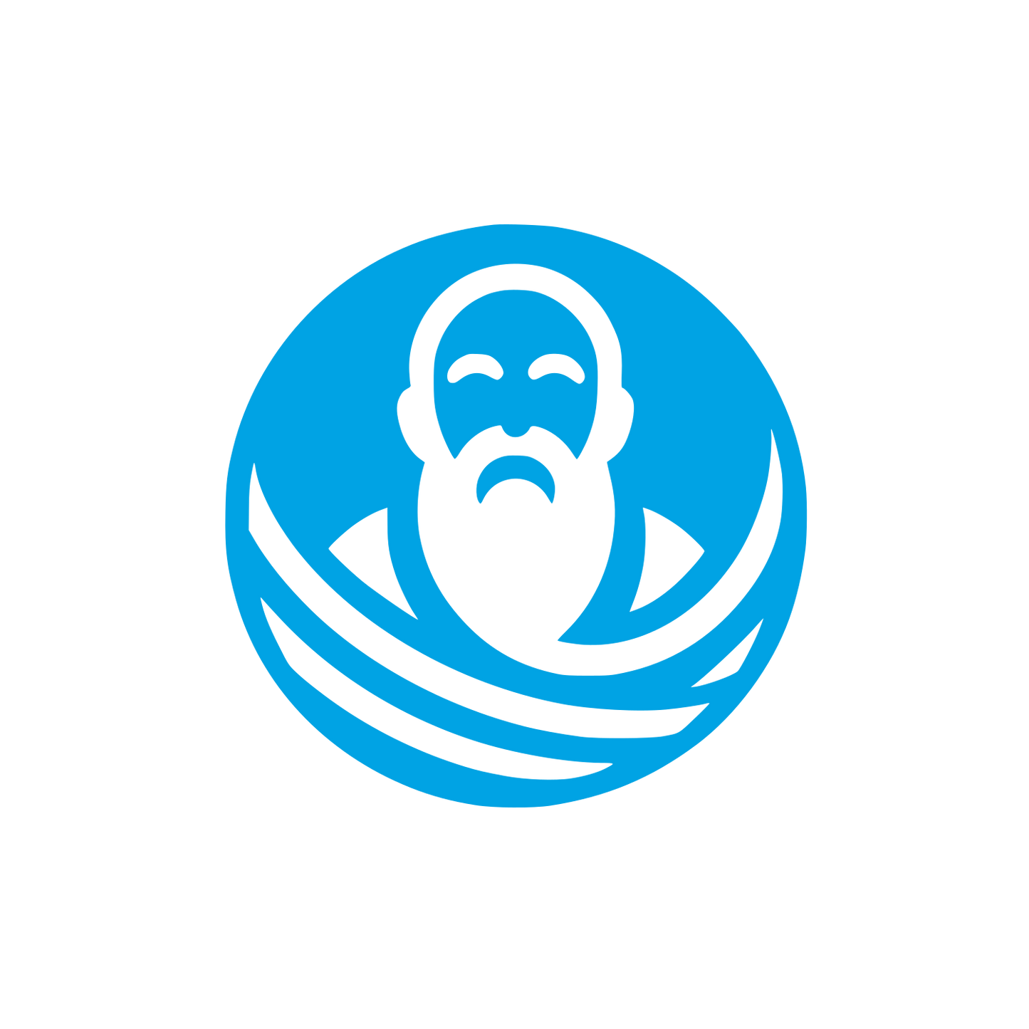 Philosopher Logo Design #00a3e4