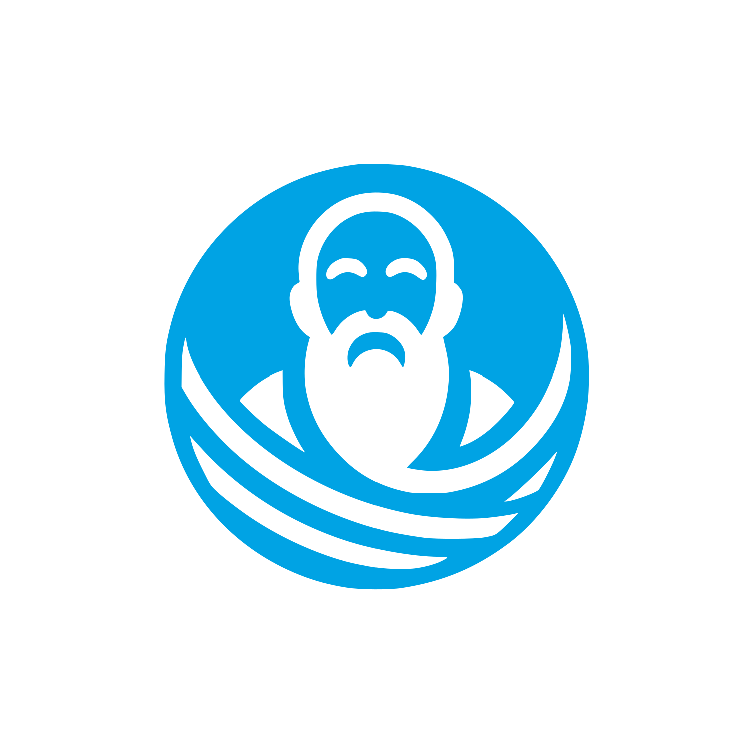 Philosopher Logo Design #00a3e4