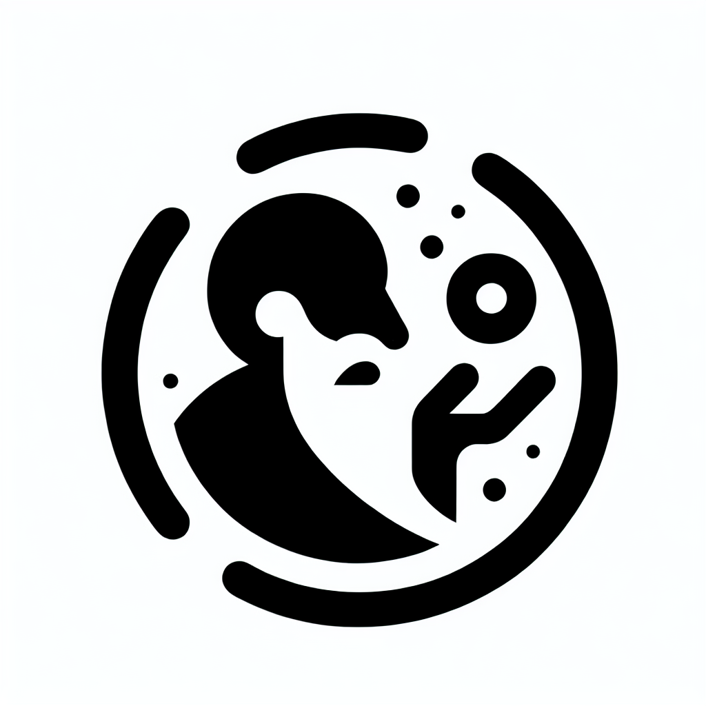 Logo with Scientist Figure