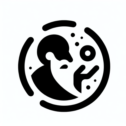 Logo with Scientist Figure