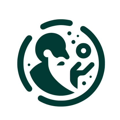 Logo with Scientist Figure #003932