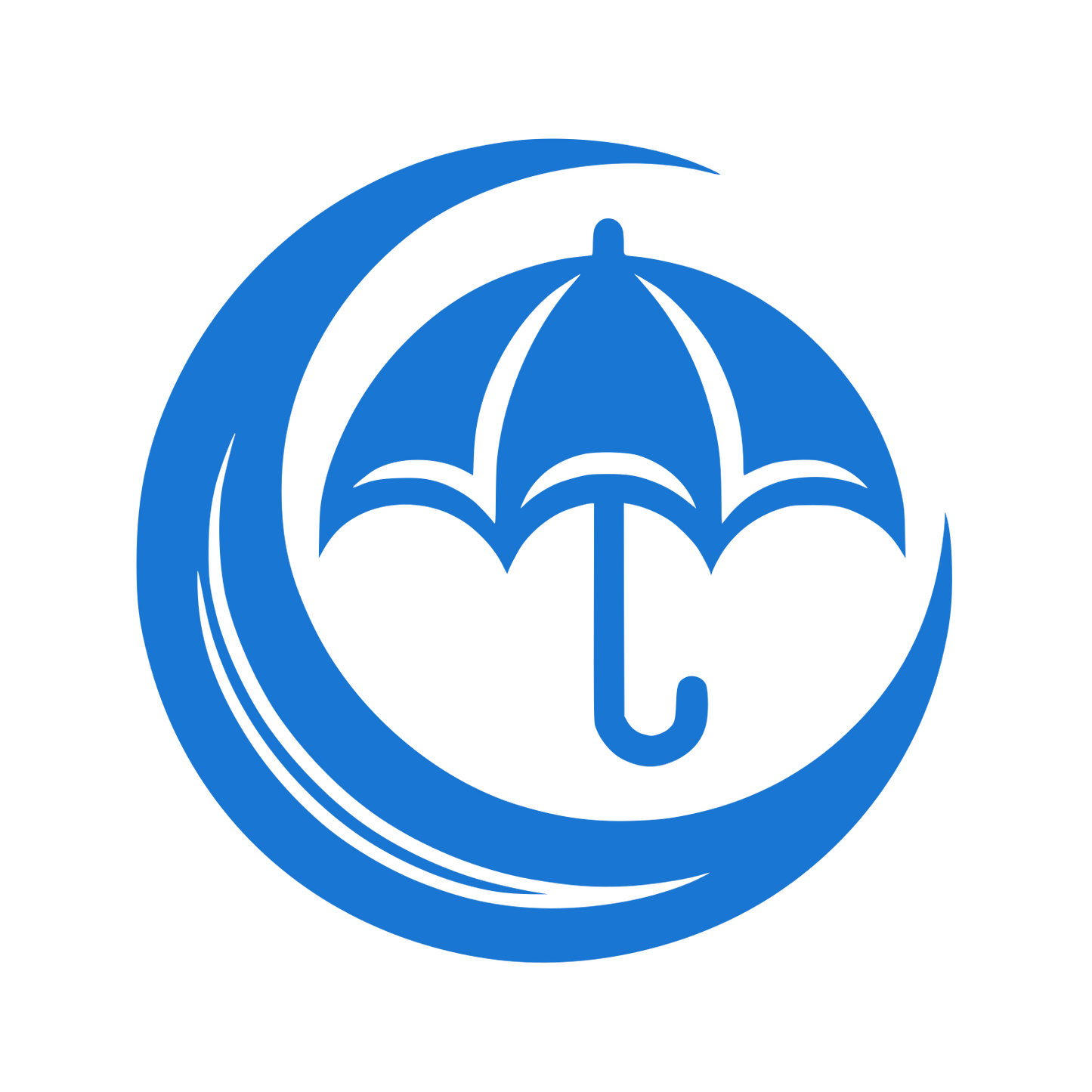 Umbrella Circle Logo #1976D2