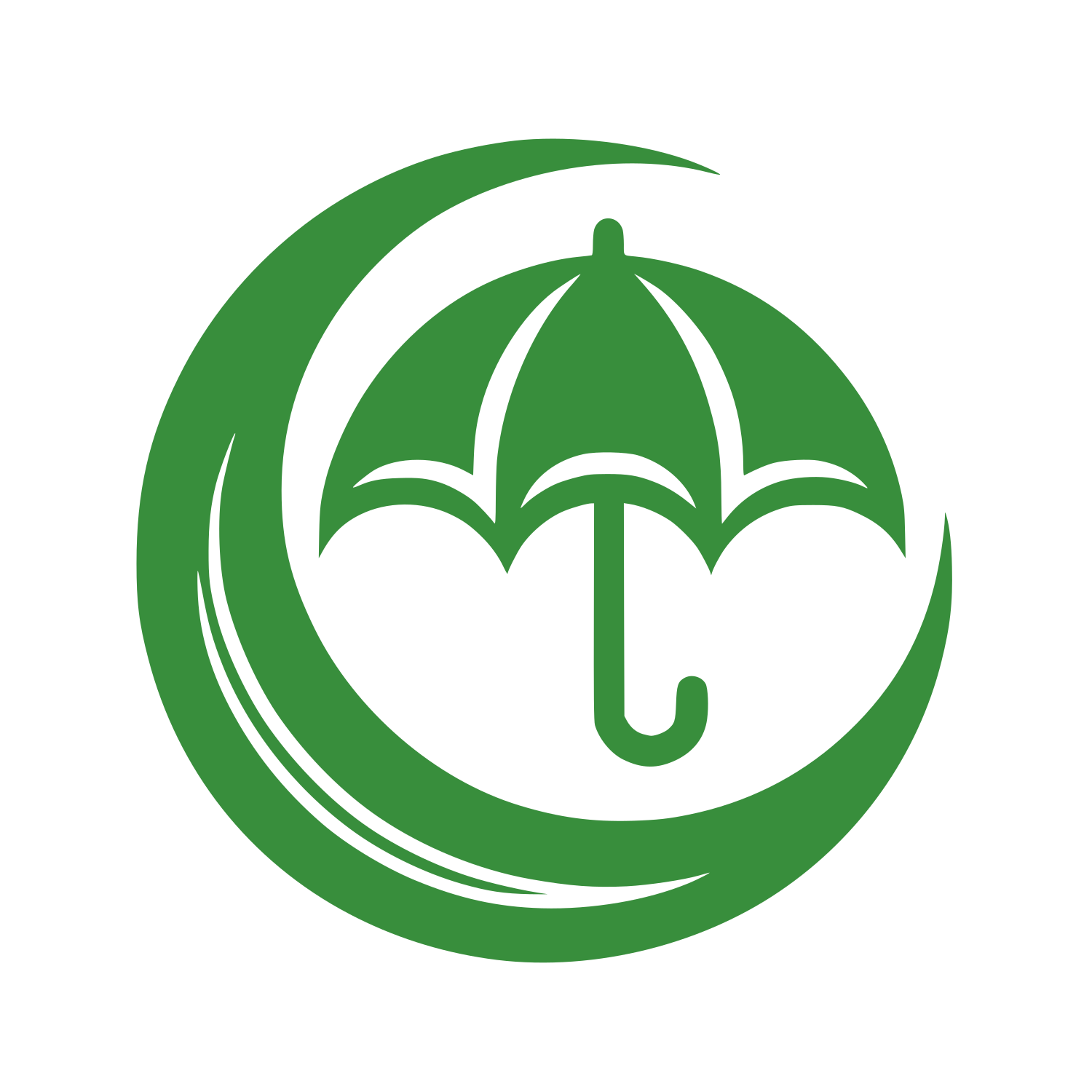 Umbrella Circle Logo #388E3C