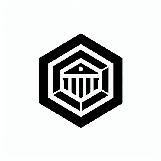 Hexagon Column Building Logo