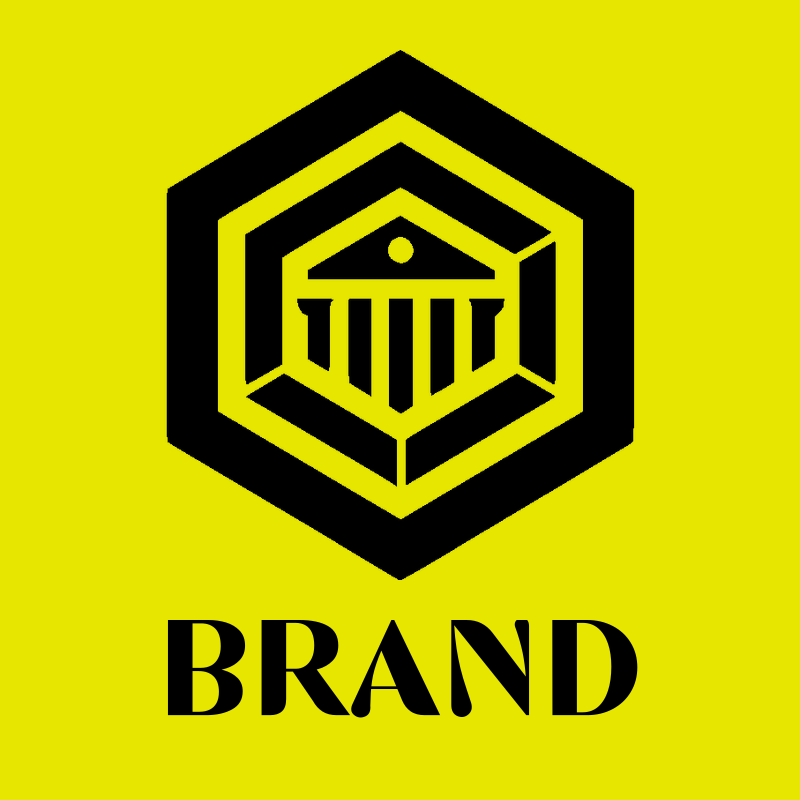 Hexagon Column Building Logo preview