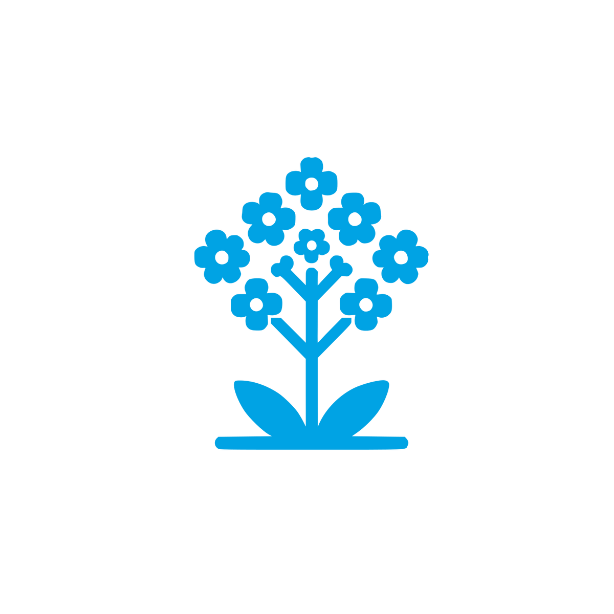 Flower Tree Logo #00a3e4
