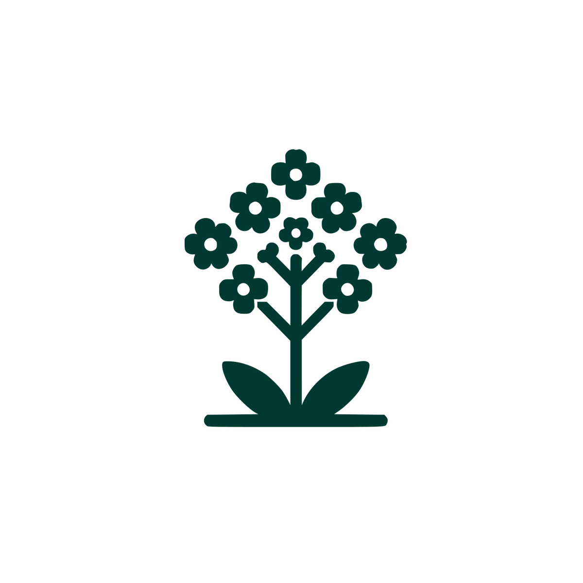 Flower Tree Logo #003932
