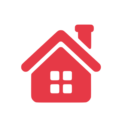 Minimalist House Logo #E63946