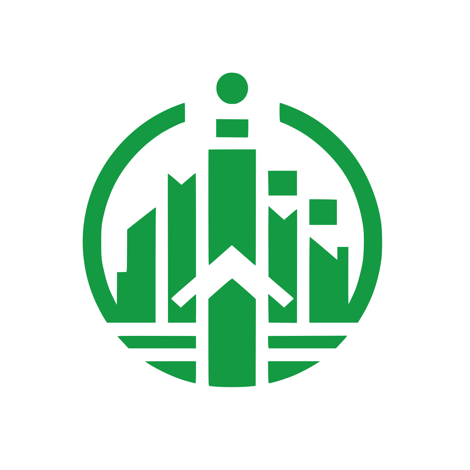 City Skyline Circle Logo #139A43