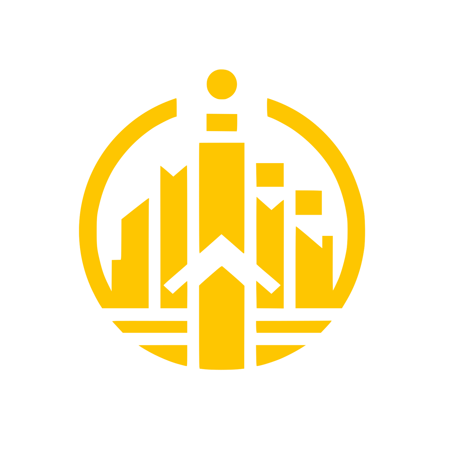 City Skyline Circle Logo #FEC601