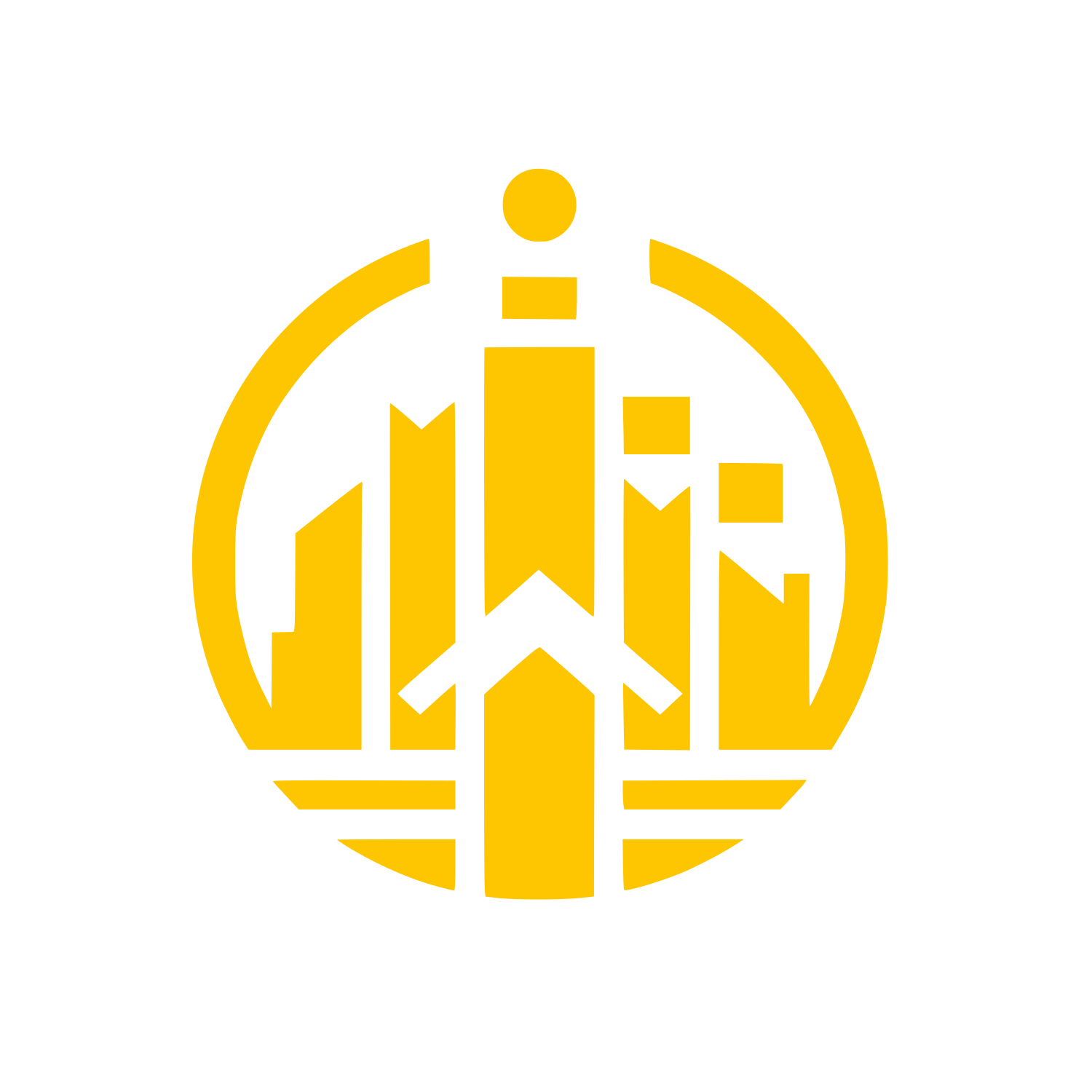City Skyline Circle Logo #FEC601