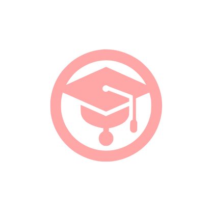 Graduation Cap Logo #ffa6a6